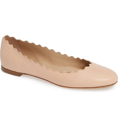 chloe ballet flats replica|chloe lauren scalloped flats.